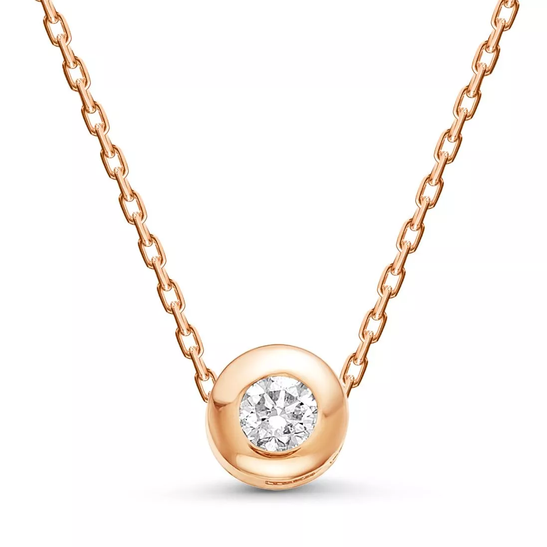 Колье из красного золота с бриллиантом V64741500001