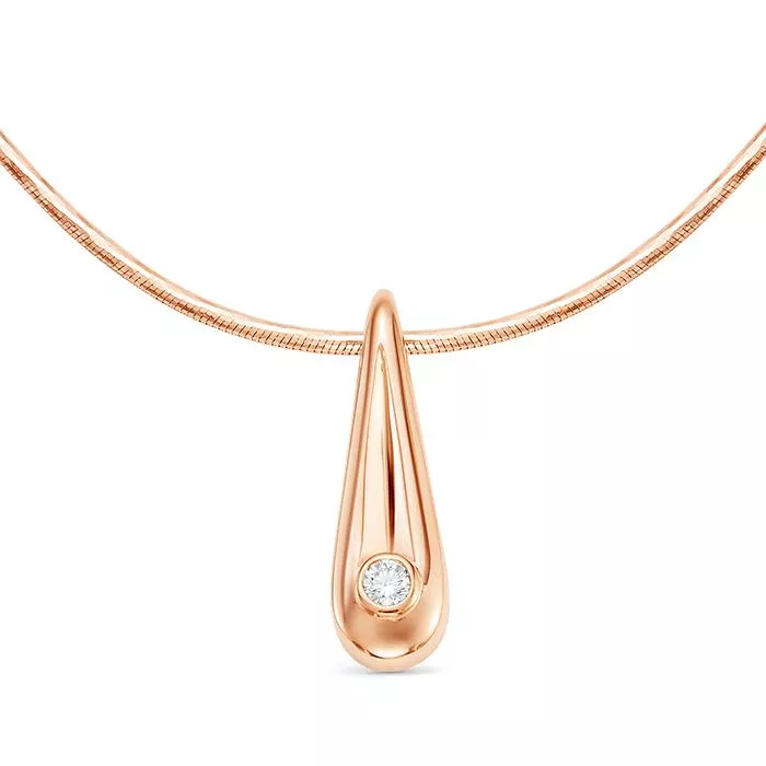 Колье из красного золота с бриллиантом V61411500003
