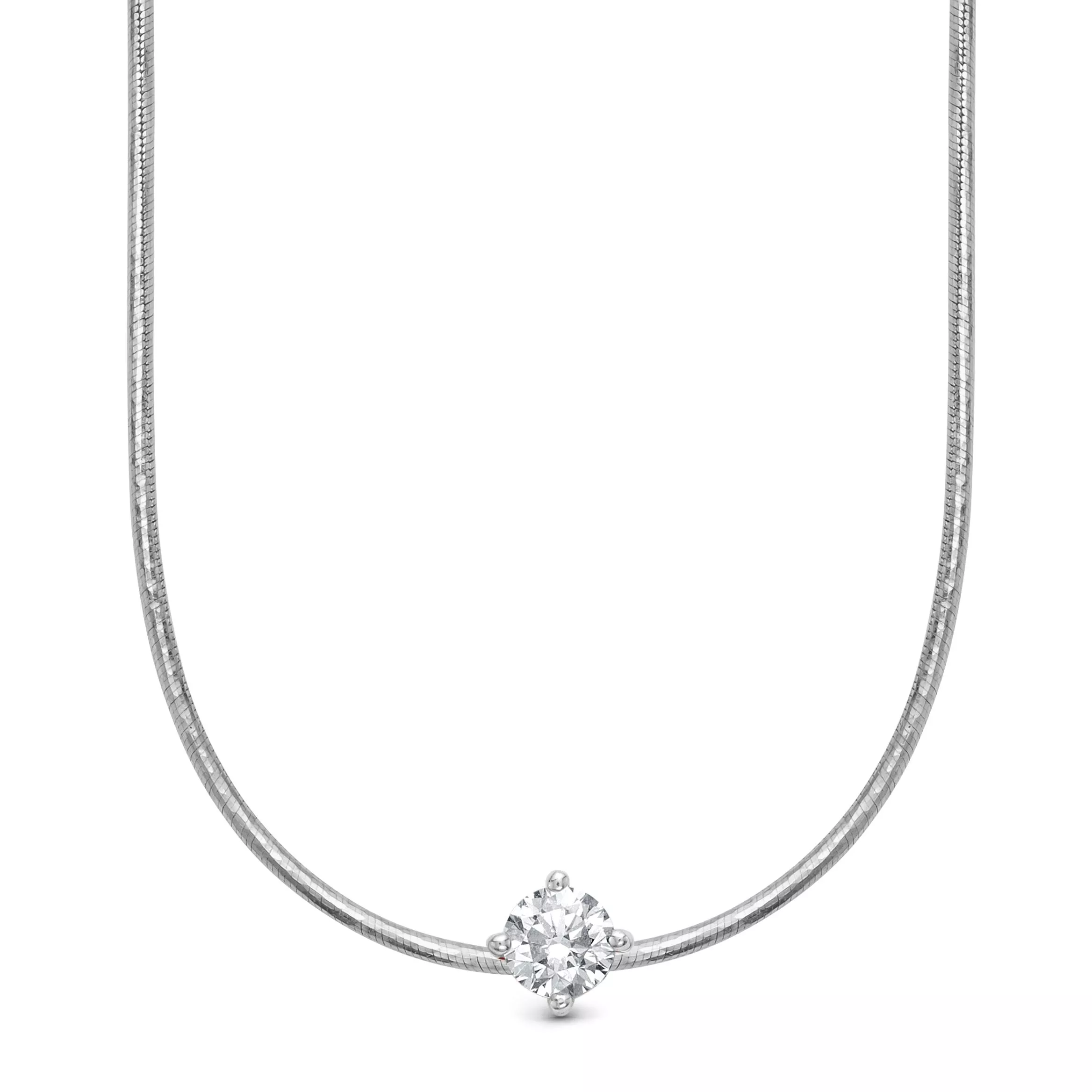 Колье из белого золота с бриллиантом V61452510003