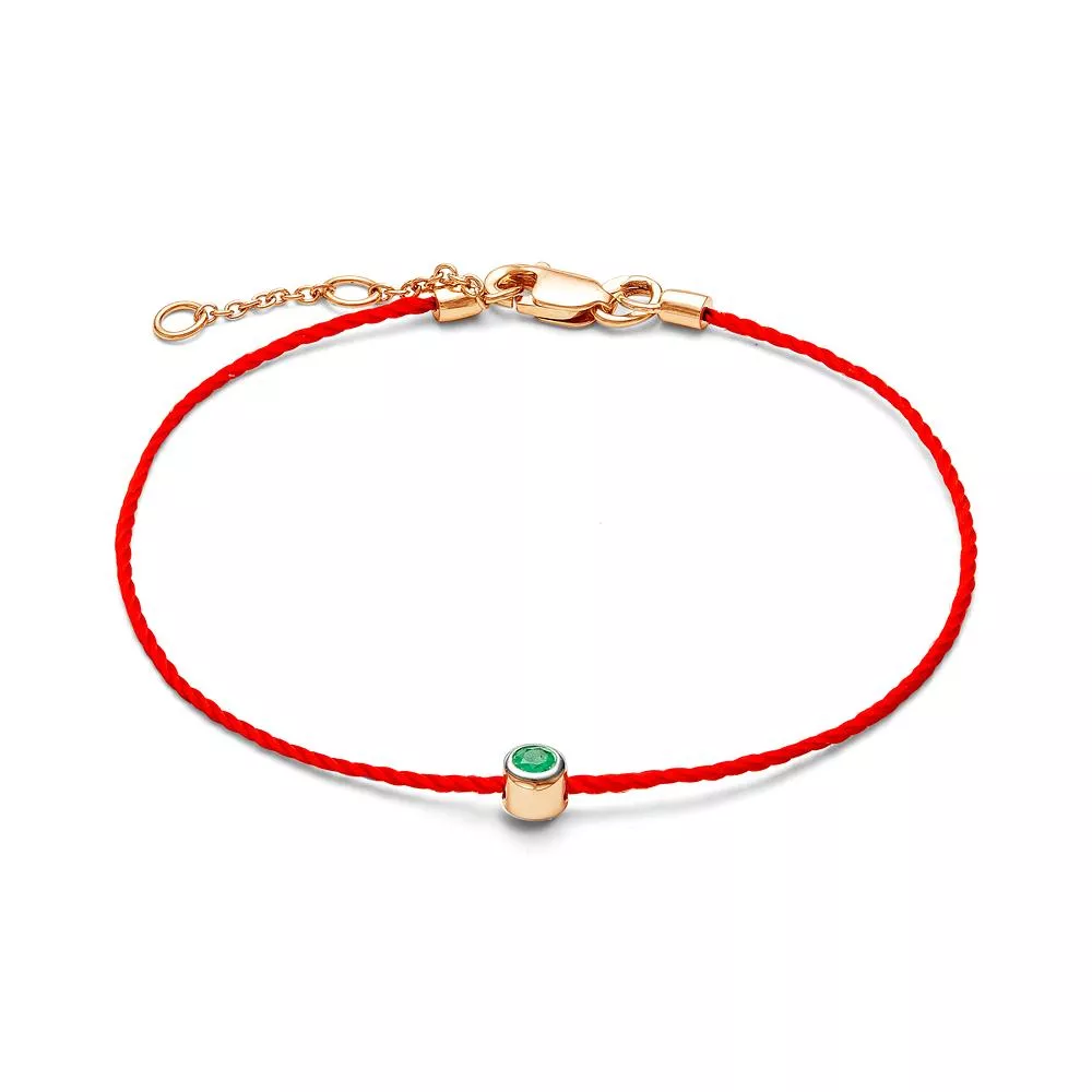 Браслет из красного золота с изумрудом V51851511100