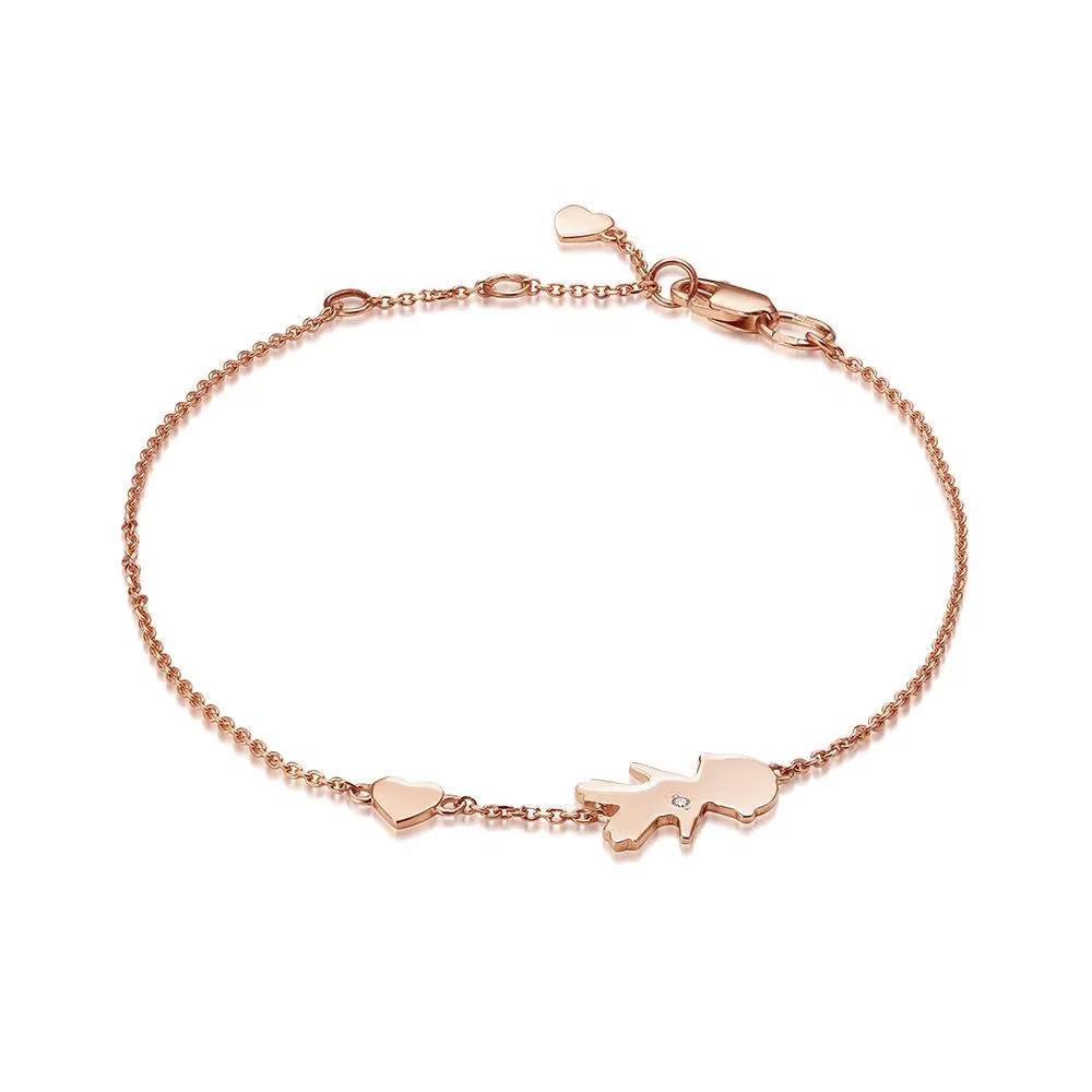 Браслет из красного золота с бриллиантом V57831500000