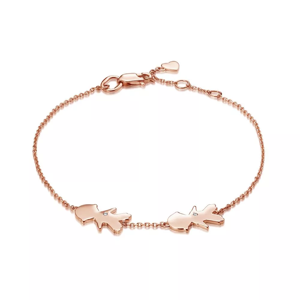 Браслет из красного золота с бриллиантом V55831500000