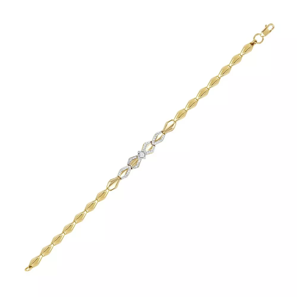 Браслет из лимонного золота с бриллиантом V58123510000