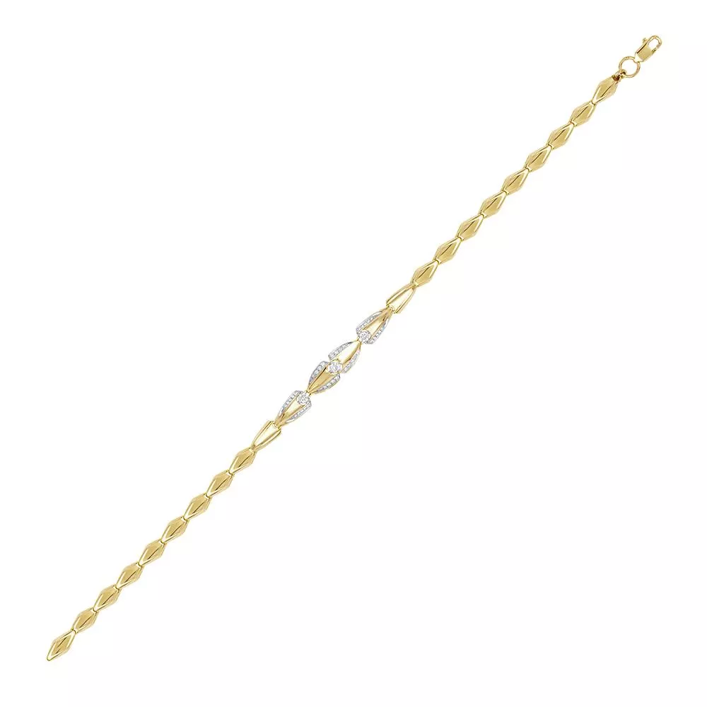 Браслет из лимонного золота с бриллиантом V58103510000