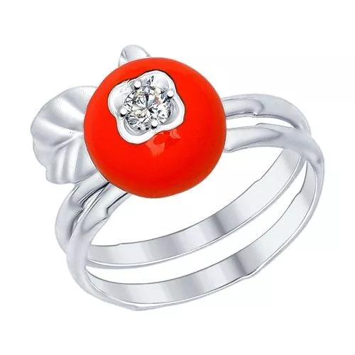 Наборное кольцо из серебра