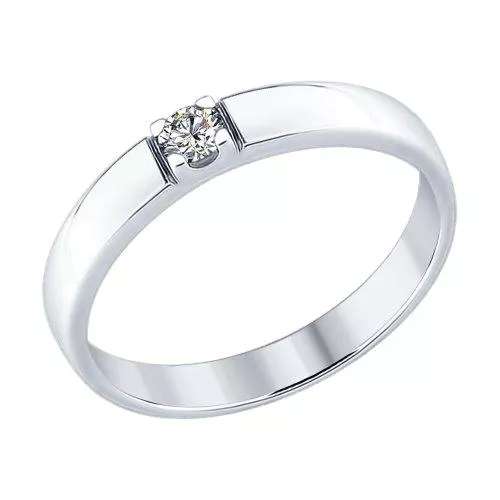 Кольцо из серебра со Swarovski Zirconia