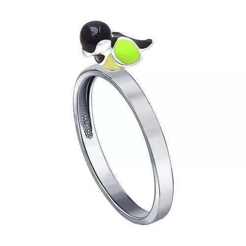 Кольцо с птичкой