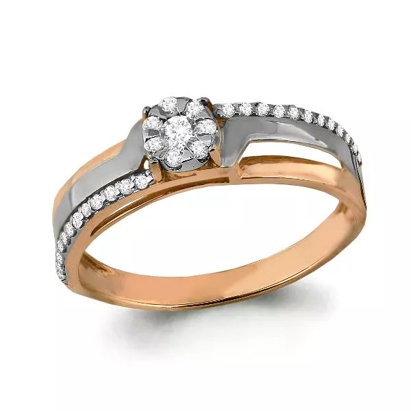 Кольцо, артикул LV962789Ак, золото