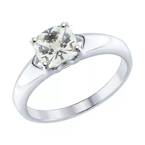 Кольцо из серебра со Swarovski Zirconia