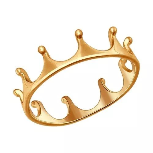 Кольцо из золочёного серебра