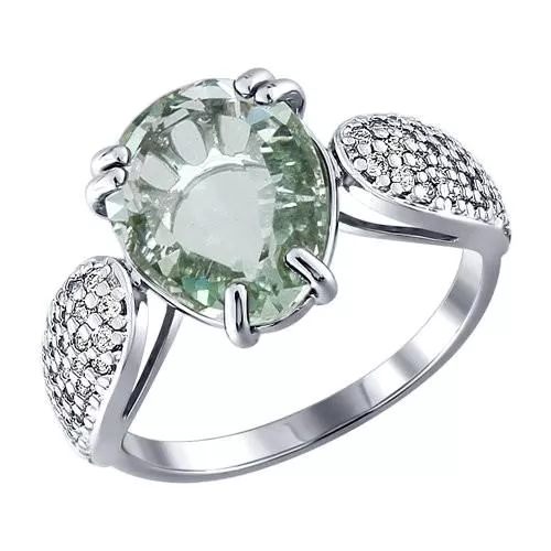 Серебряное кольцо с кварцем