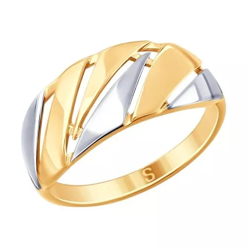 Кольцо из золочёного серебра