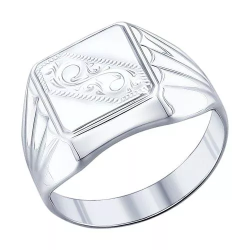 Печатка из серебра с гравировкой