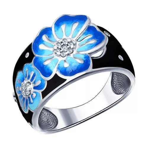 Кольцо с цветами