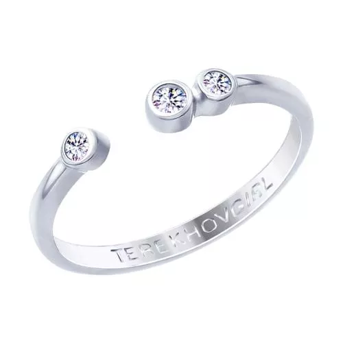 Кольцо из серебра с фианитами SOKOLOV x TerekhovGirl