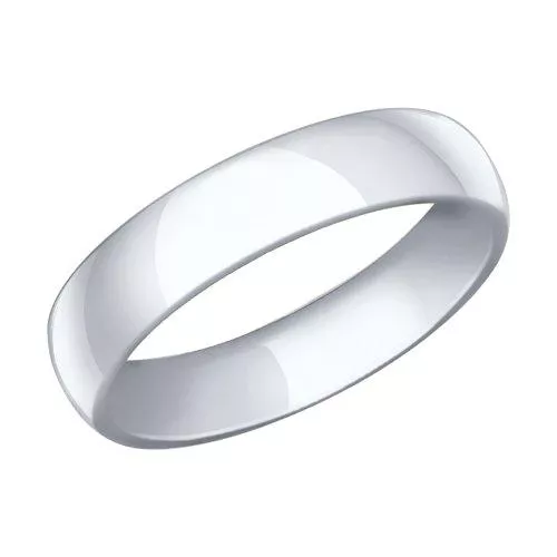 Обручальное кольцо из серебра