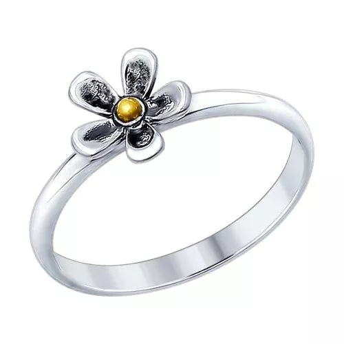 Кольцо из чернёного серебра