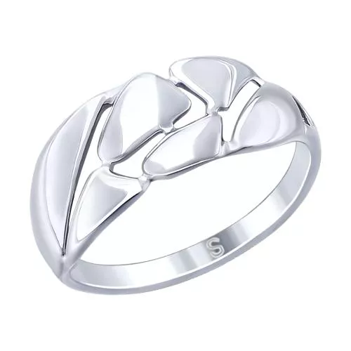 Кольцо из золочёного серебра