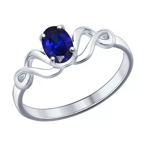 Кольцо из серебра с сапфиром