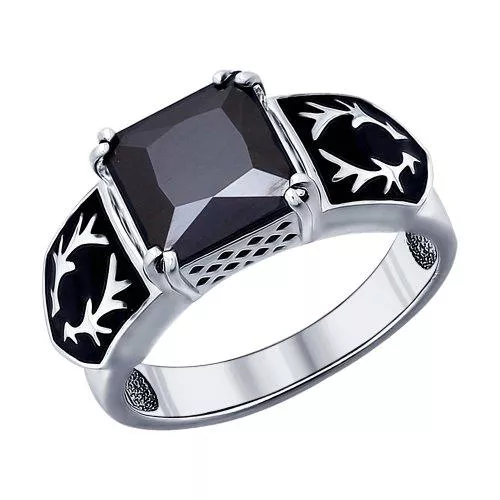 Печатка с фианитом