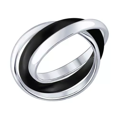 Кольцо из серебра с керамикой