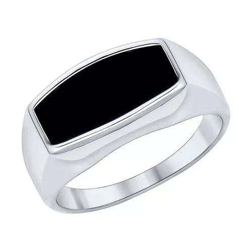 Кольцо из серебра с эмалью