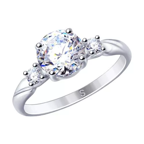 Кольцо из серебра со Swarovski Zirconia