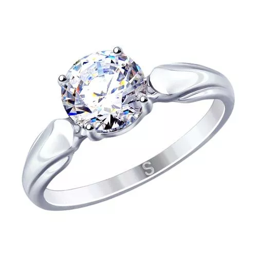 Кольцо из серебра со Swarovski Zirconia