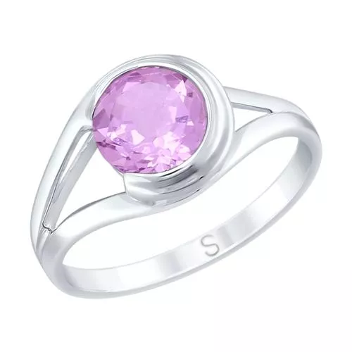 Кольцо из серебра с аметистом