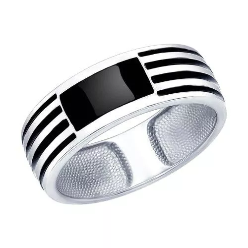 Кольцо из серебра с эмалью