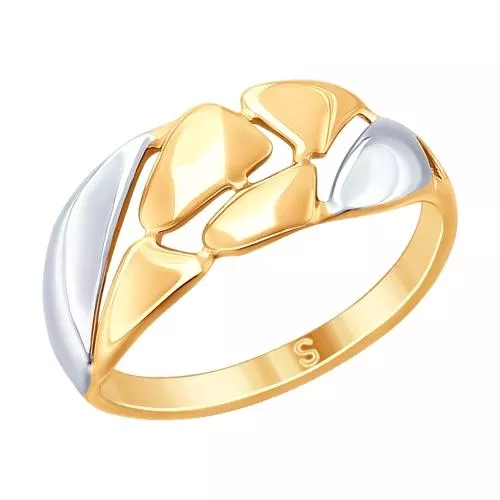 Кольцо из золочёного серебра