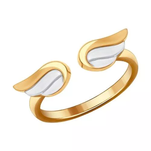 Кольцо из золочёного серебра