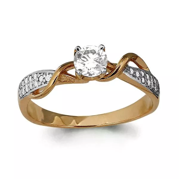 Кольцо, артикул LV962655Ак, золото