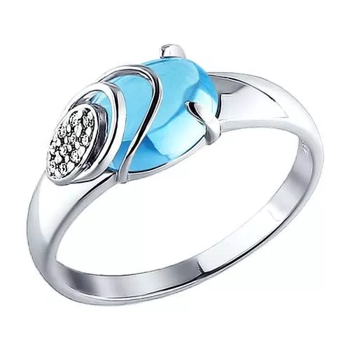 Серебряное кольцо лаконичной формы