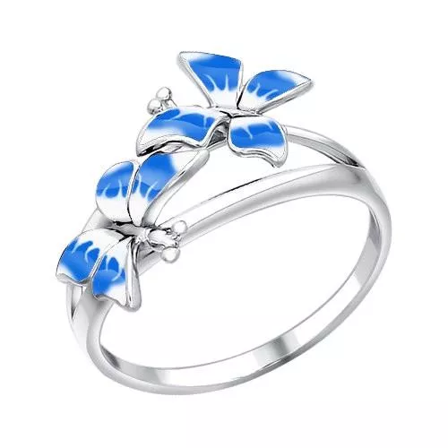 Колечко с бабочкой