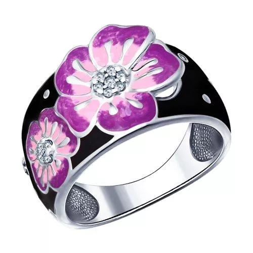 Кольцо с цветком