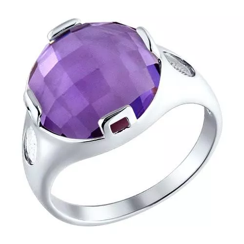 Кольцо c аметистом