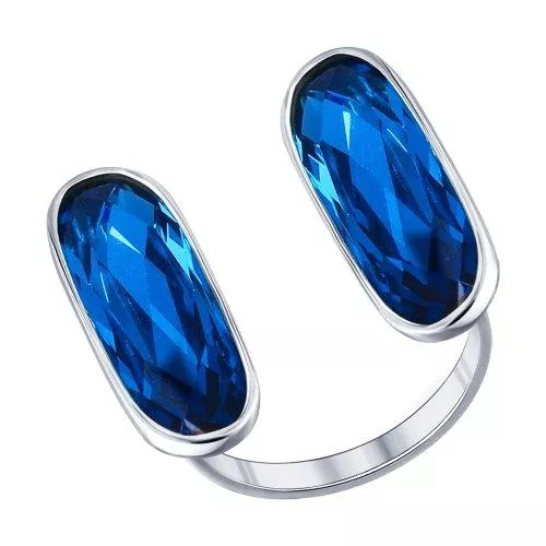 Стильное кольцо с фианитами