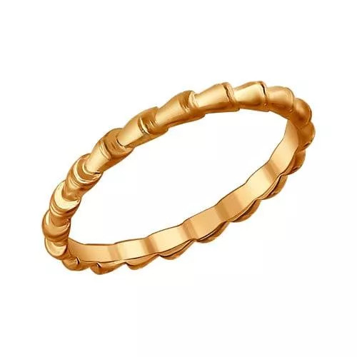 Кольцо из золочёного серебра