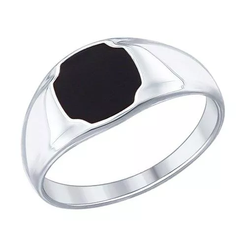 Кольцо из серебра с эмалью