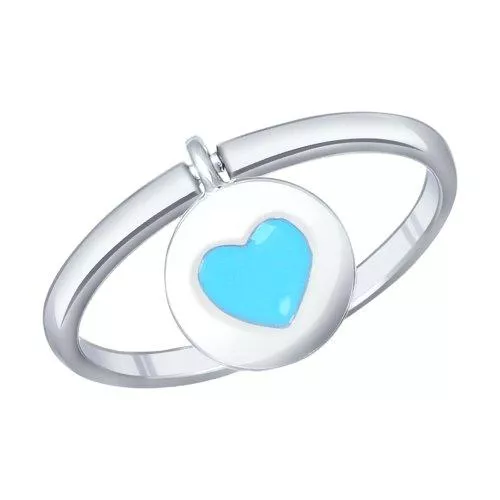 Кольцо из серебра с эмалью