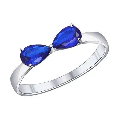 Серебряное кольцо с фианитами