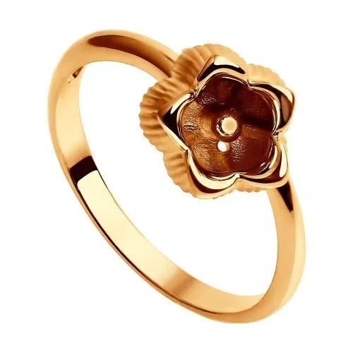 Кольцо из золочёного серебра