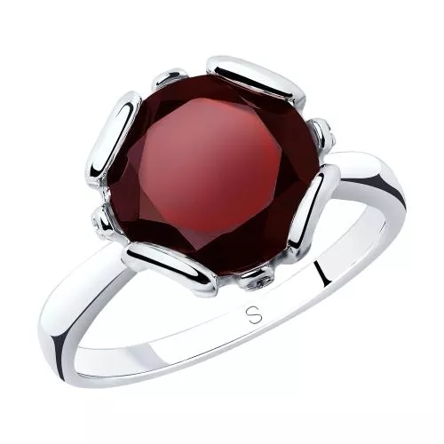 Кольцо из серебра с ситаллом