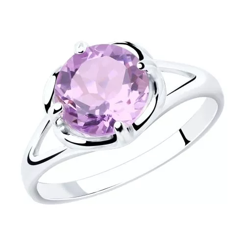 Кольцо из серебра с аметистом