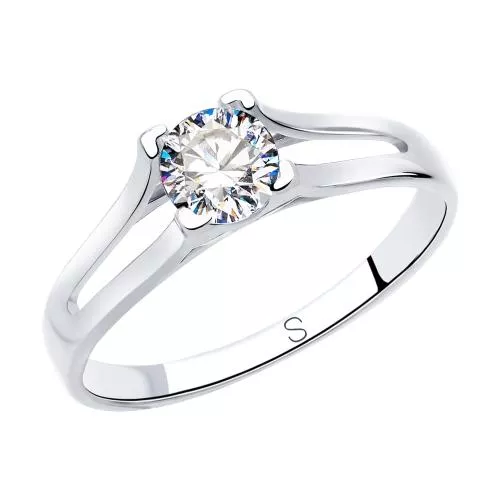 Кольцо из серебра со Swarovski Zirconia