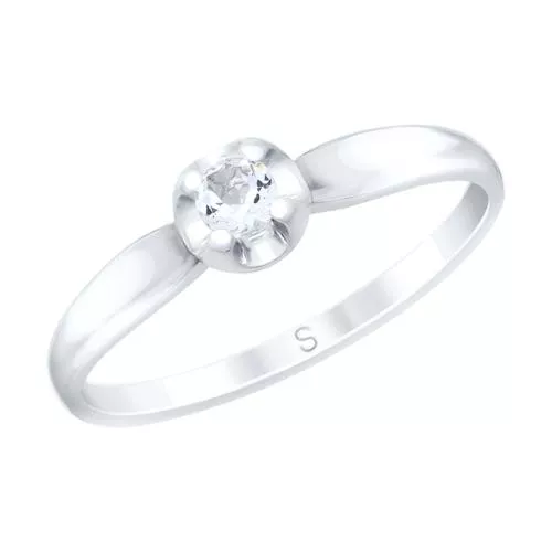 Кольцо из серебра с ситаллом