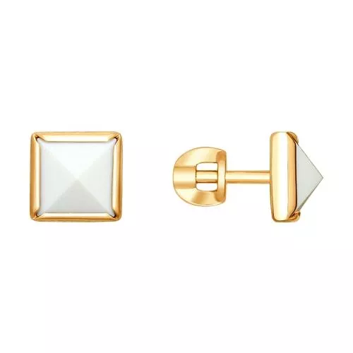 Серьги из серебра с ситаллами