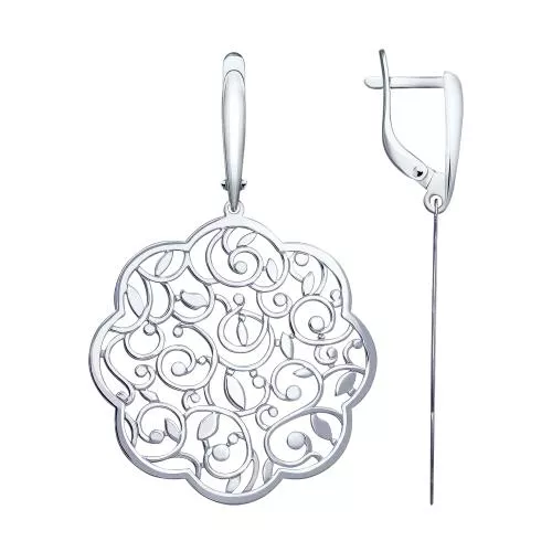 Серьги из серебра