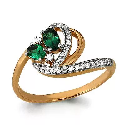 Кольцо, артикул LV962513Ак, золото